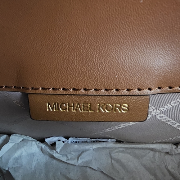 NWT MICHAEL KORS DENIM SLING CROSSBODY W/ WEBBED STRAP - Picture 8 of 10